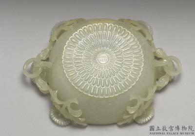 图片[2]-Jade water holder with red-spinel inlay, Qing dynasty (1644-11911)-China Archive